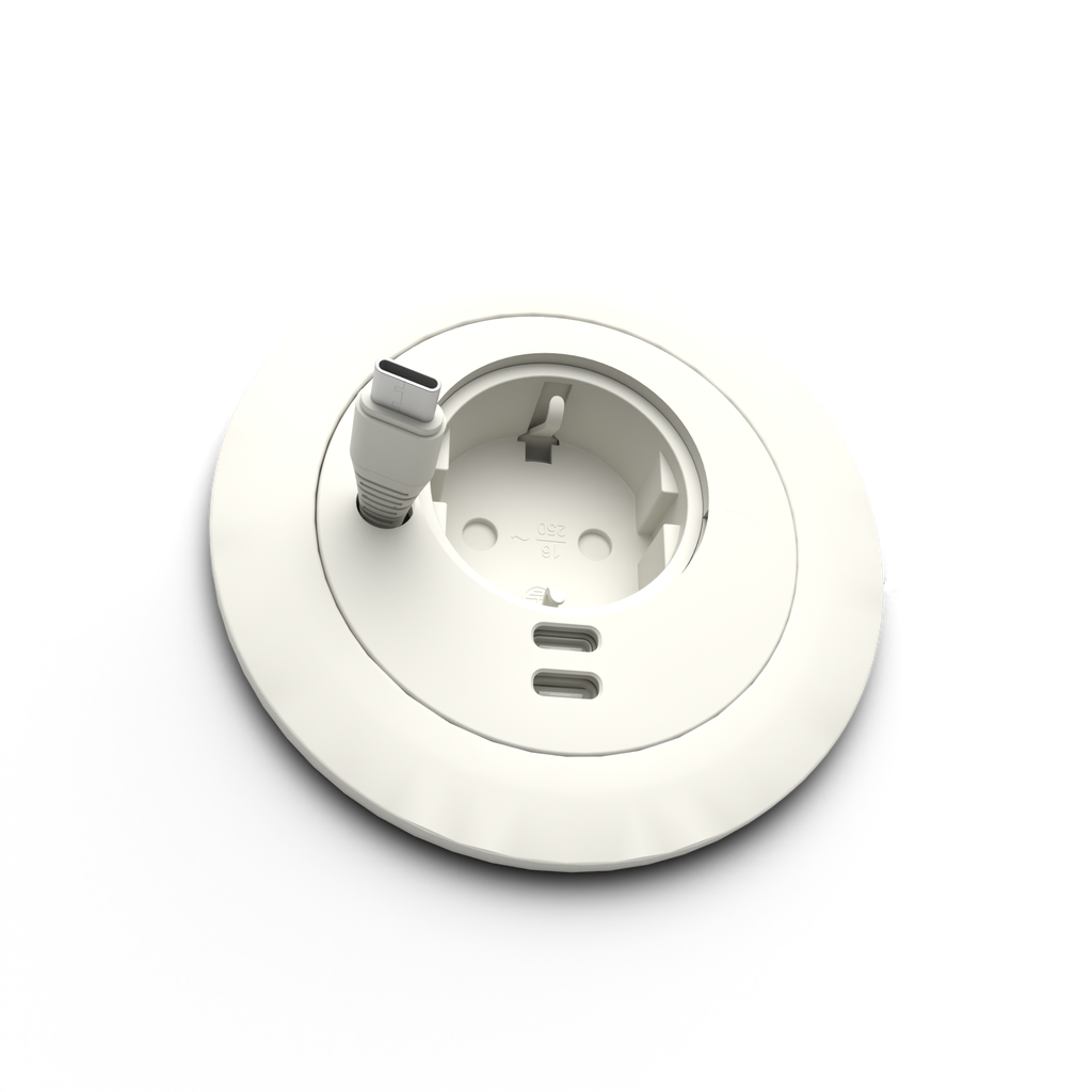 Artplug adapter 80&60, vit