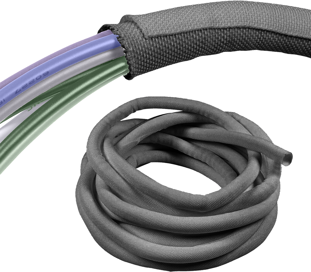 [KDE-GRY-3825] Cable sleeve Grey 38mm, 25m