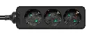 Power Strip 3, 3m, black