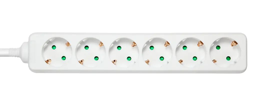 Power Strip 6, 1.5m, white