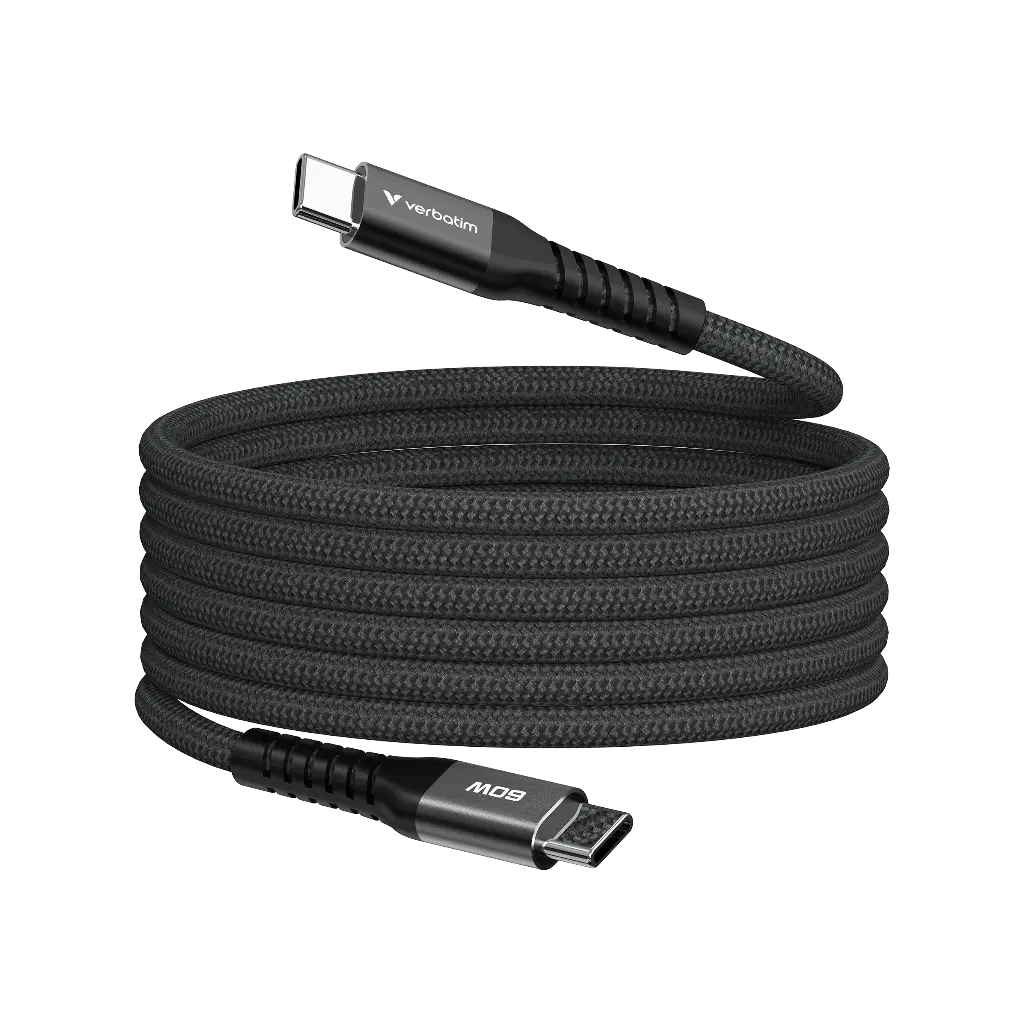 USB-C to USB-C Magnetic 120 cm - Black