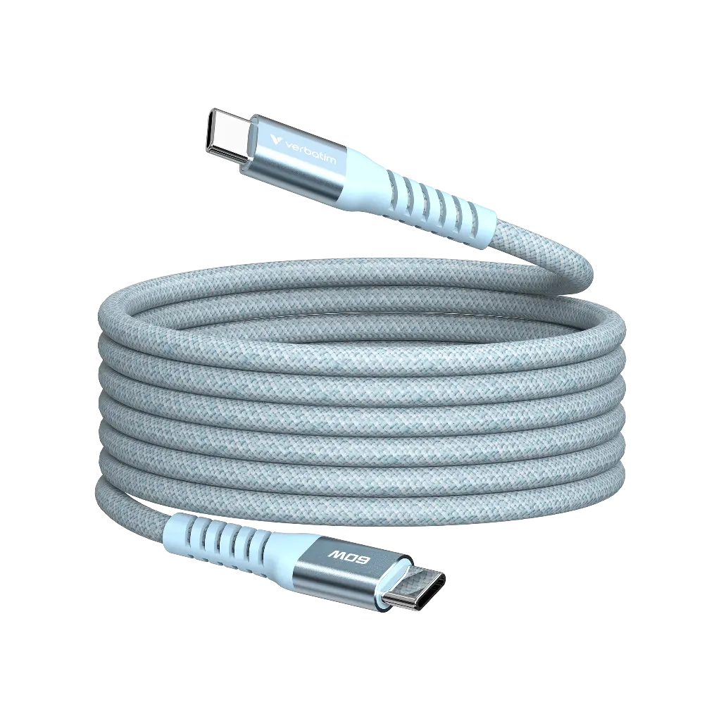 USB-C to USB-C Magnetic 120 cm - Blue