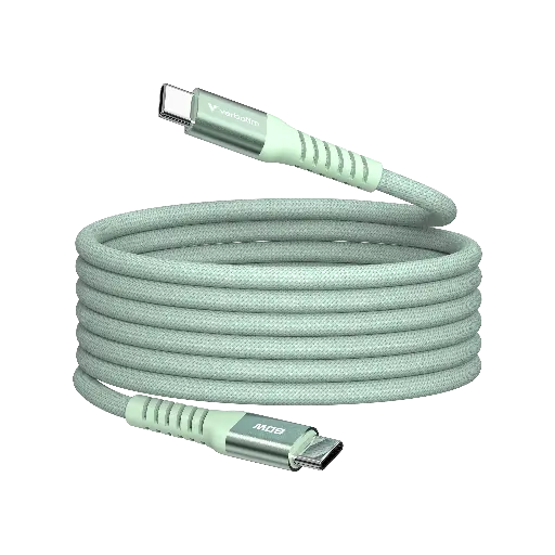 [EDE-GRE-M12] USB-C to USB-C Magnetic 120 cm - Green