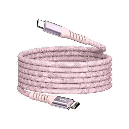 [EDE-PNK-M12] USB-C to USB-C Magnetic 120 cm - Pink